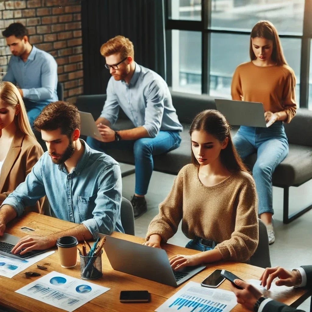 digital marketing professionals at the office