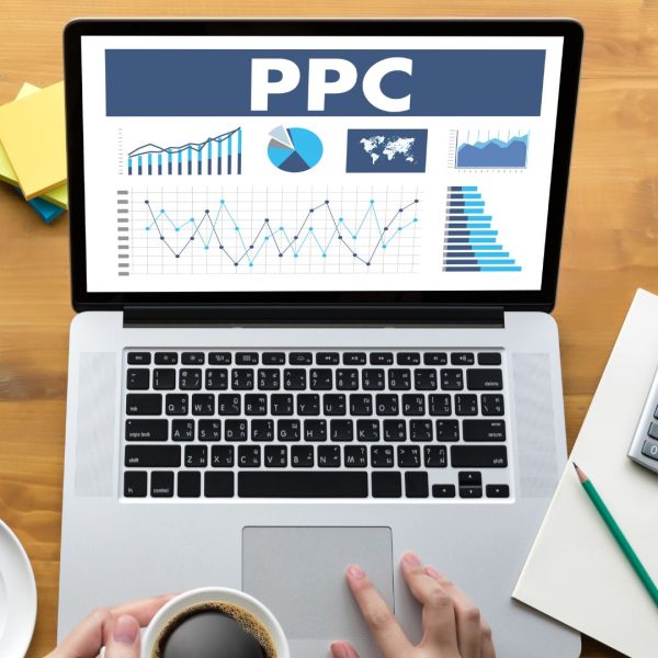 PPC analytics on a lap top screen